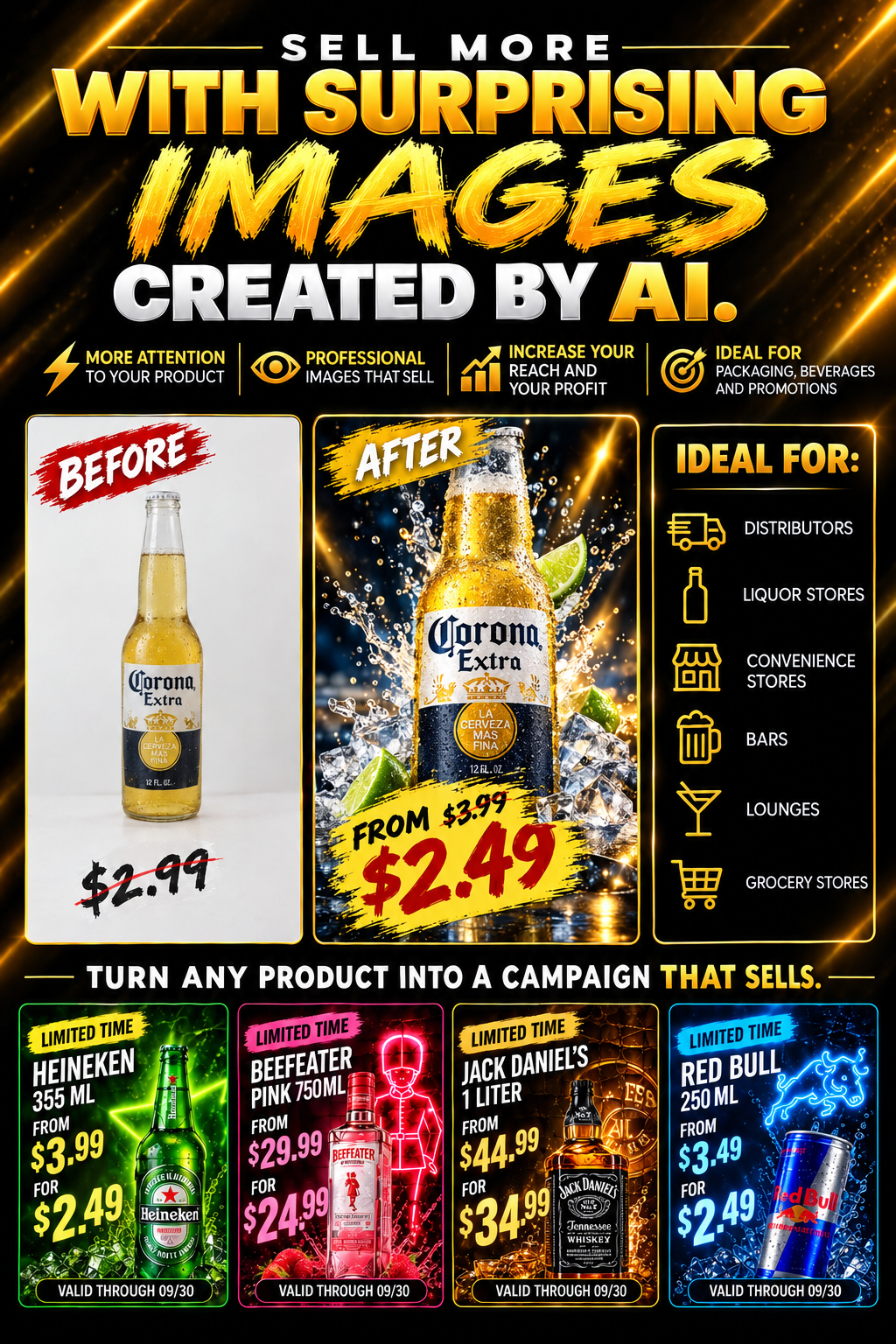 100 AI Image Prompts Beverage Edition